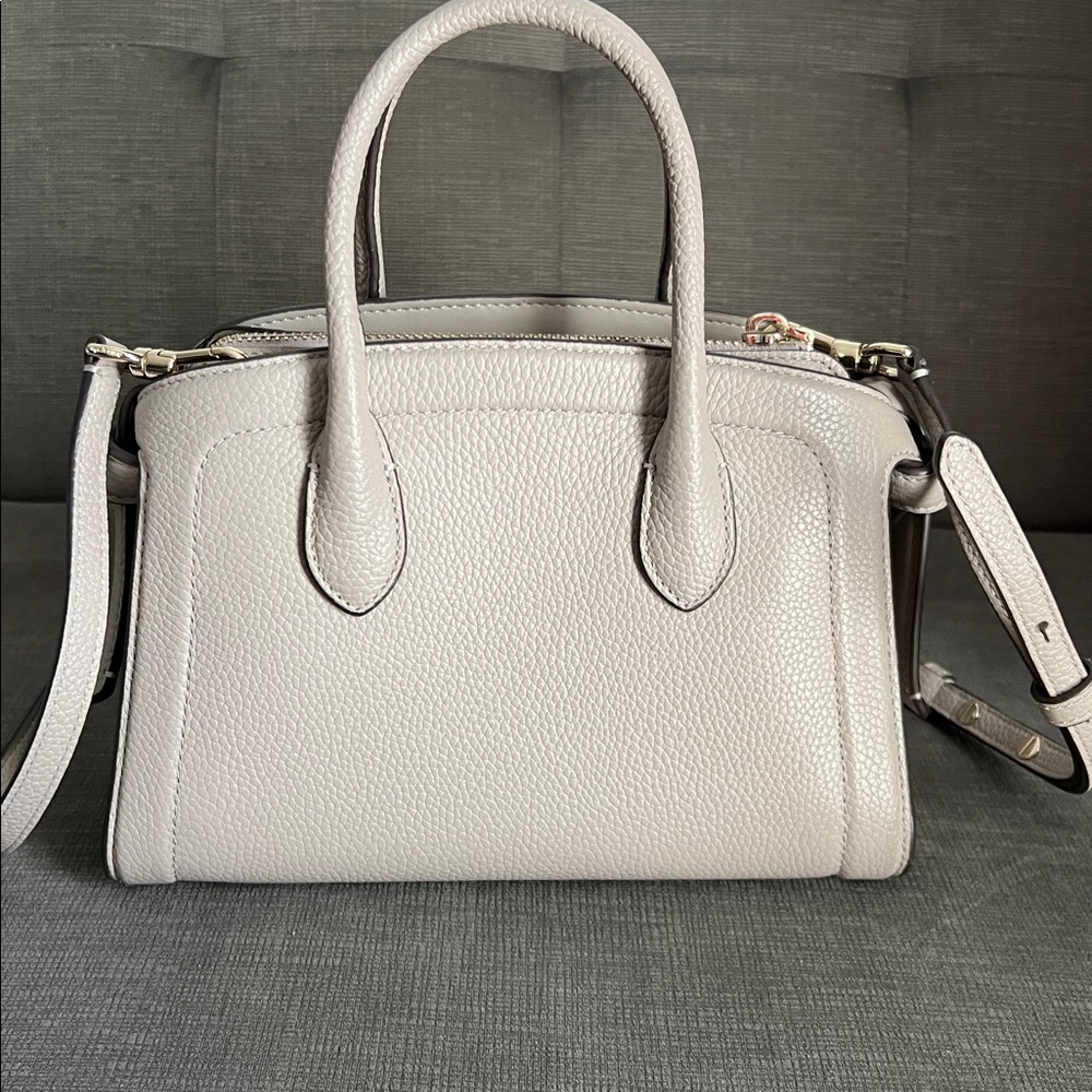 AUTHENTIC KATE SPADE Knott Mini Zip-top Satchel In Warm Taupe - Picture 4 of 11